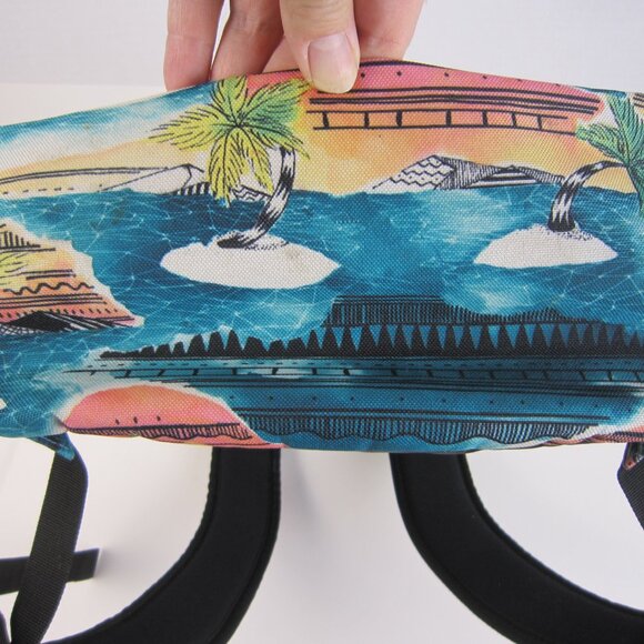 DaKine Hawaii Palm Trees Blue Multi Color Backpack - GUC - Picture 7 of 11